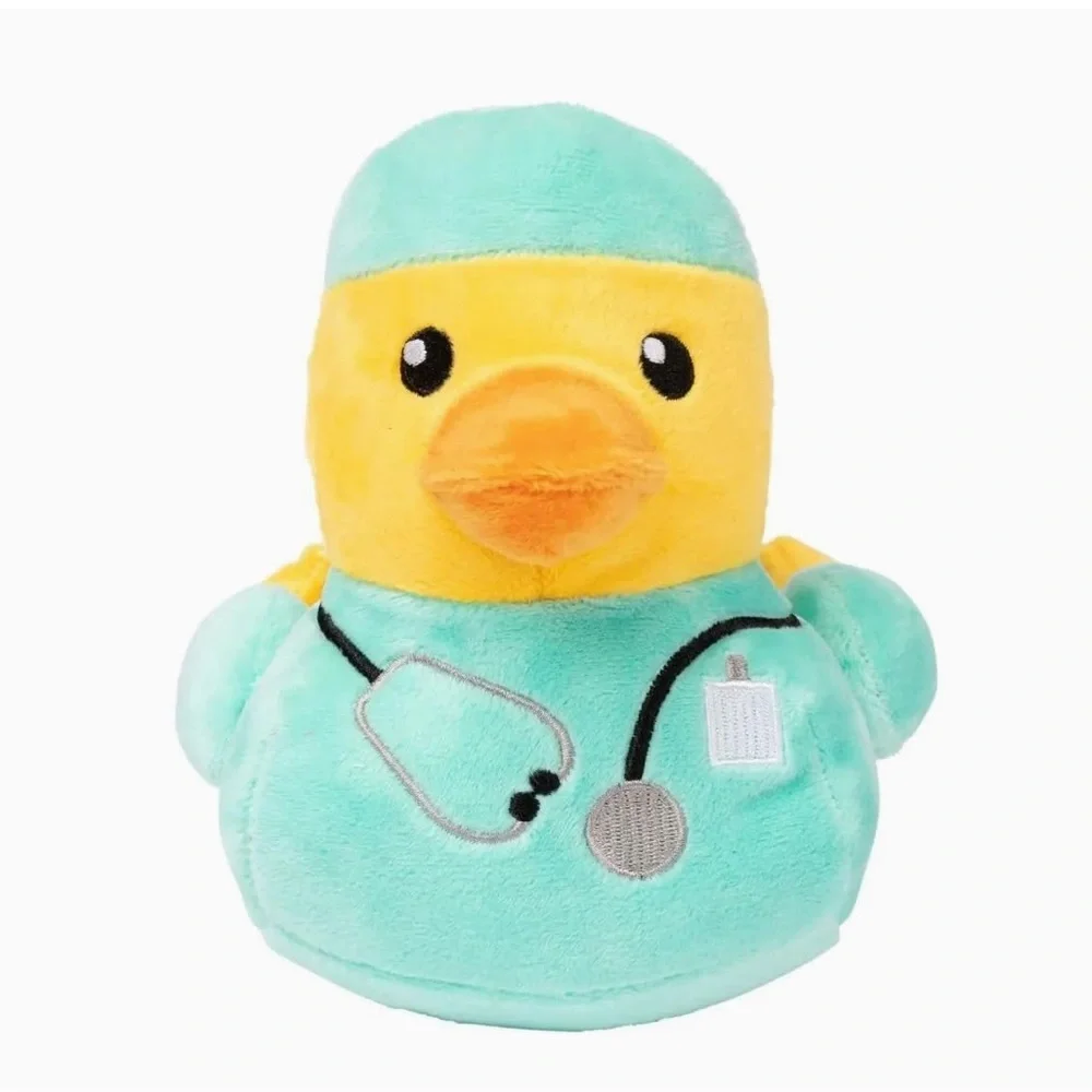 🆕 FuzzYard Plush Doctor Duck Dog Toy